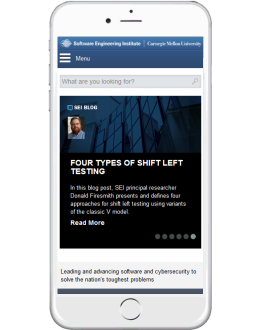 Software Engineering Institute Mobile Homepage
