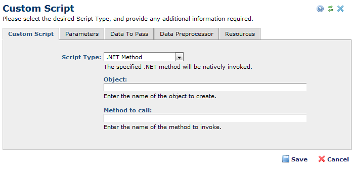 Custom Script - .Net