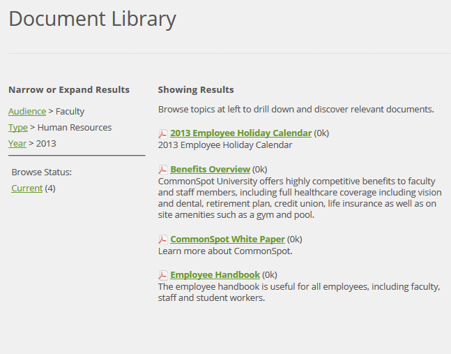 Facet Based Navigation 2